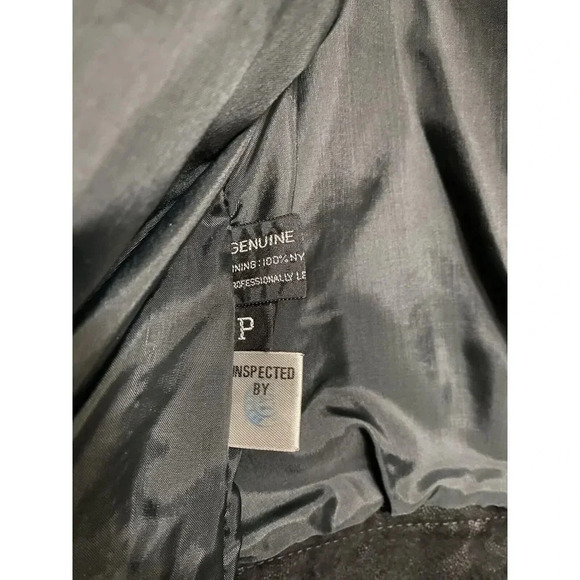 Winlit Women's Vintage Retro 80s 90s Black Leather Suede Jacket Designs Size P - Picture 15 of 16